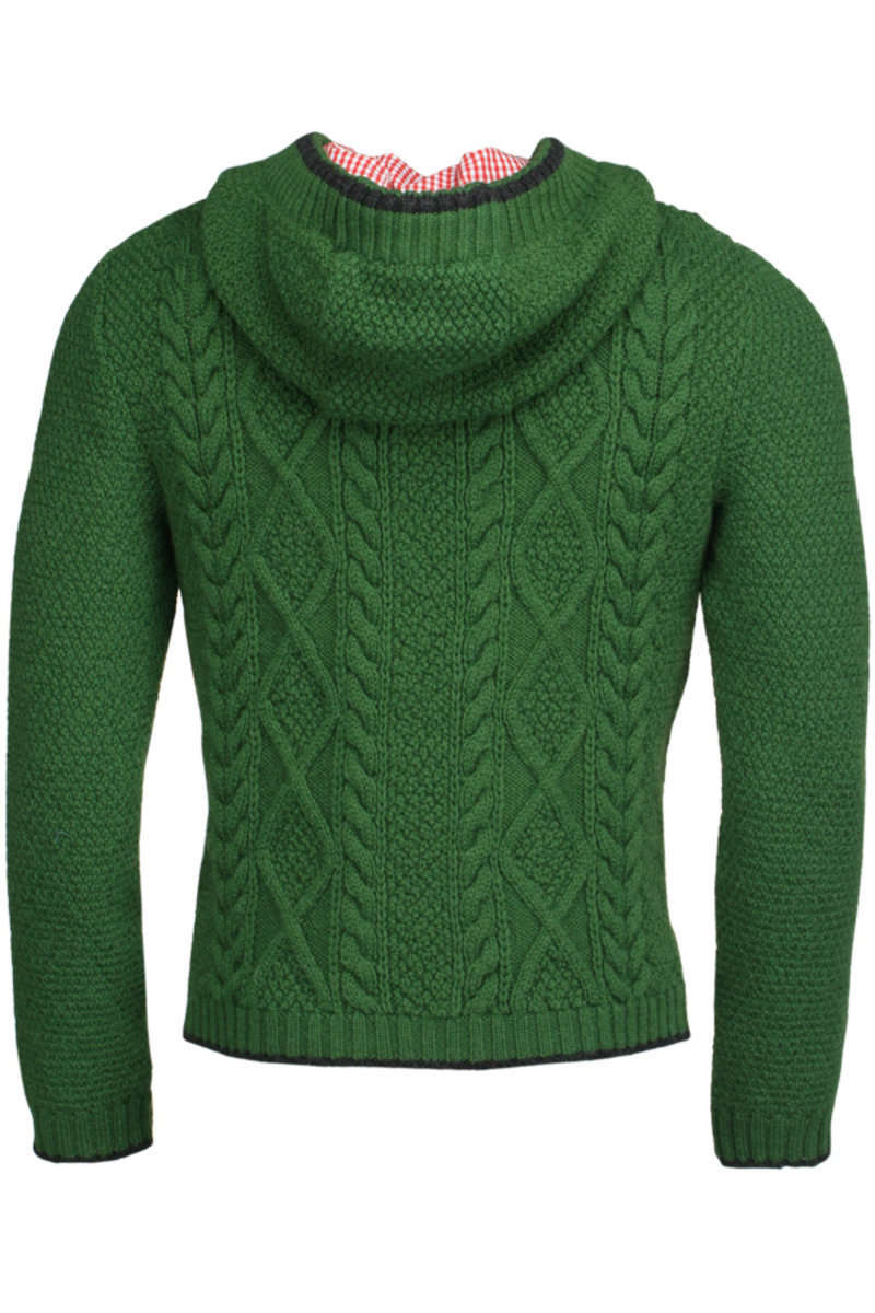 Strickjacke mit Kapuze grn Bild 2