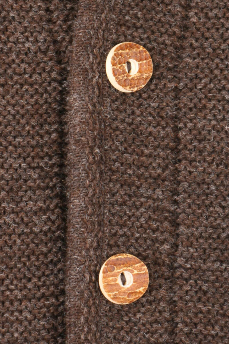 Strickweste dunkelbraun Bild 2