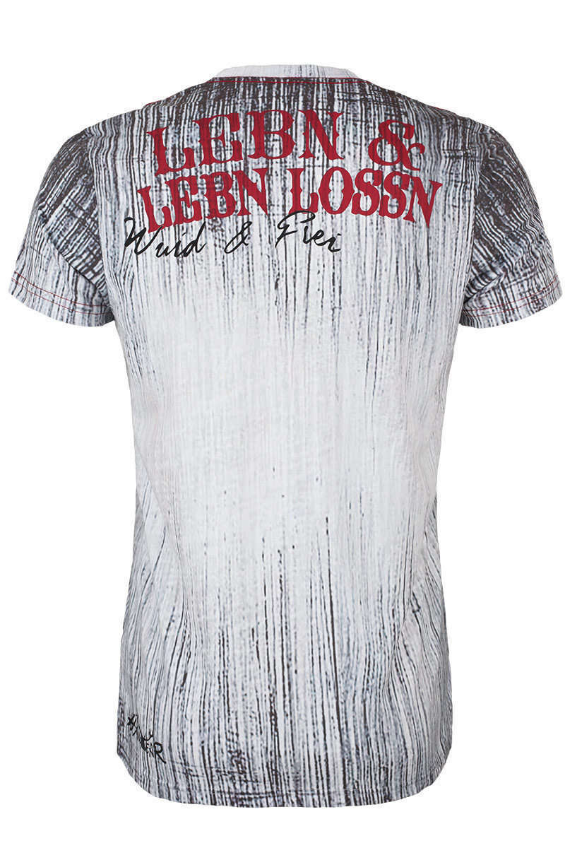 Trachten T-Shirt  Lebn lossn, Wild & Frei Bild 2