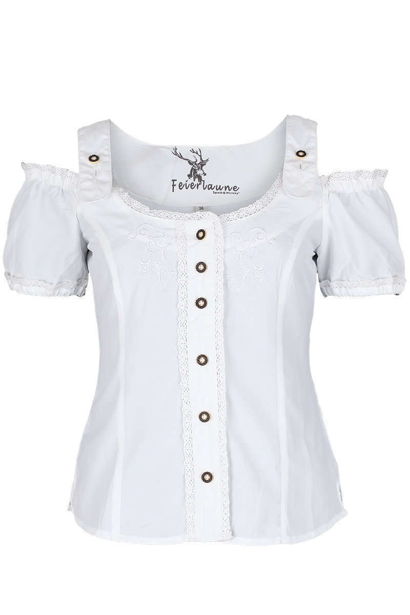 Trachten Carmenbluse weiss