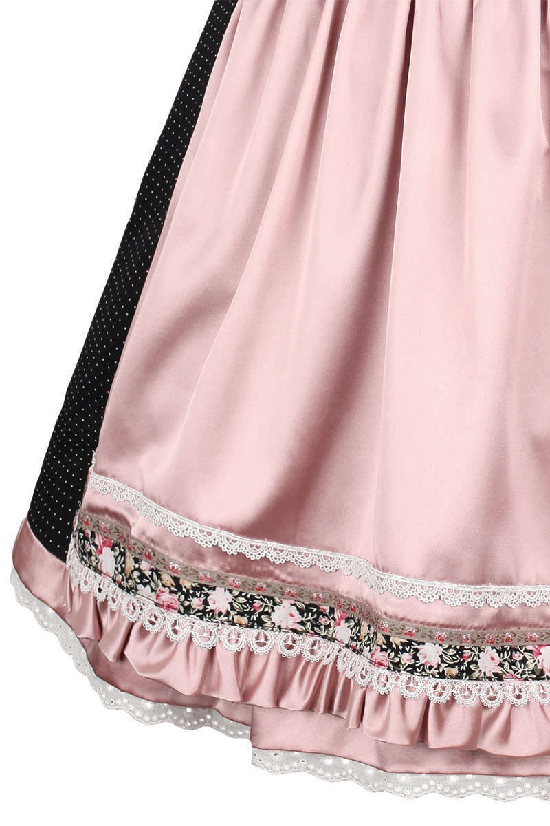 Dirndl kurz rosa schwarz Blmchenprint Bild 2