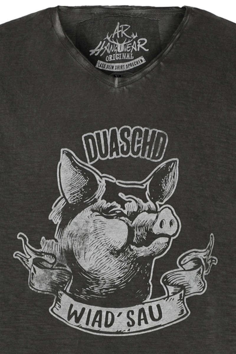 Herren T-Shirt  'duaschd wiadsau' schwarz Bild 2