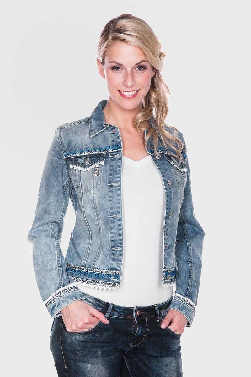 Damen Trachten Jeansjacke Bild 2