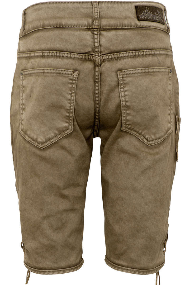 Herren Jeans Lederhose schlamm braun Bild 2