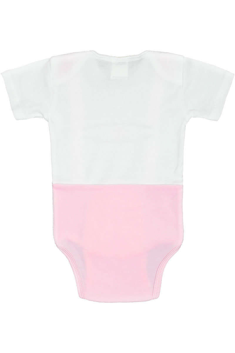 Babybody Lederhose rosa kurz Bild 2