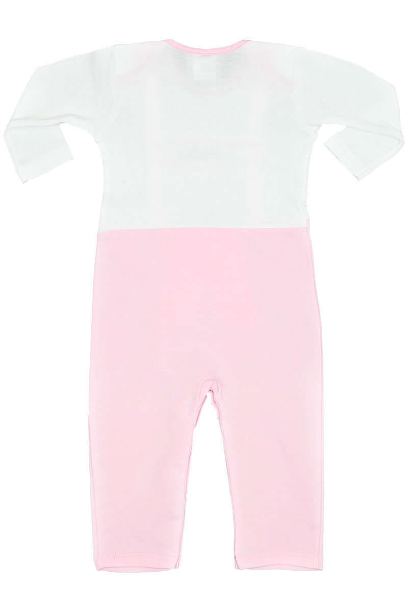 Babystrampler Lederhose rosa langarm Bild 2