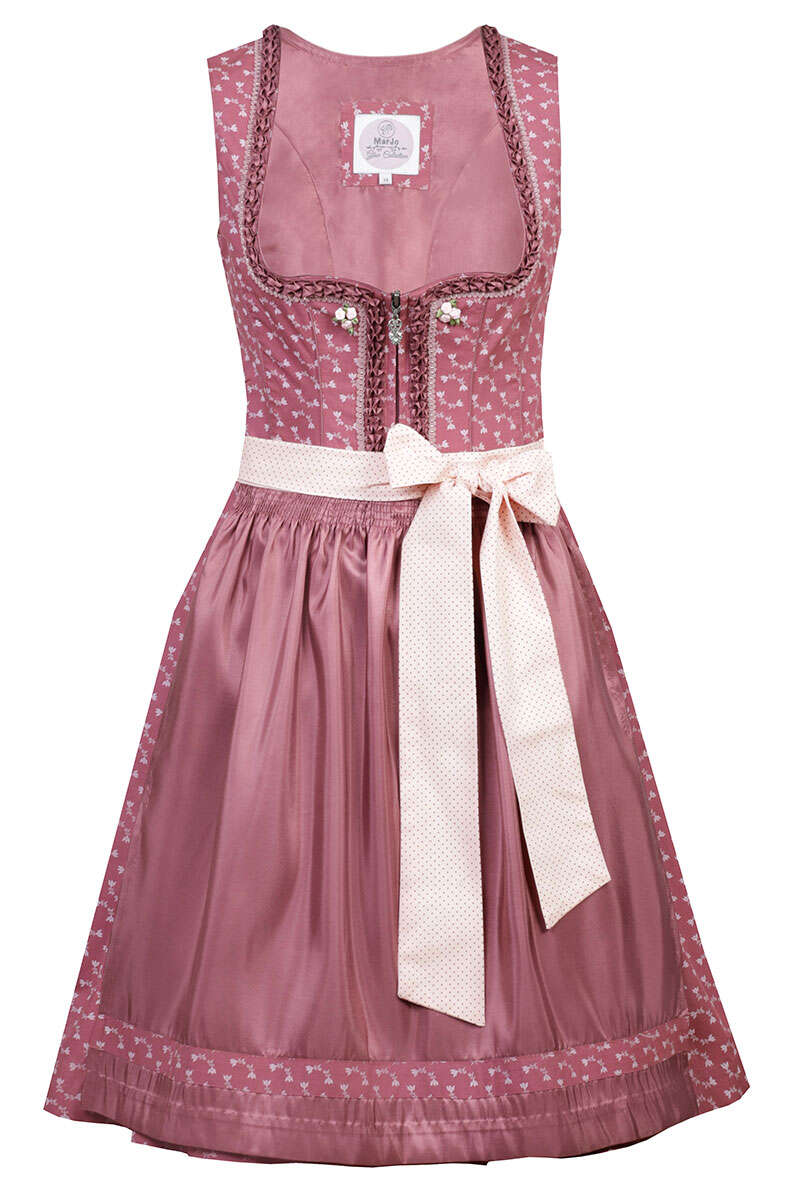 Dirndl kurz mit Reiverschluss cranberry