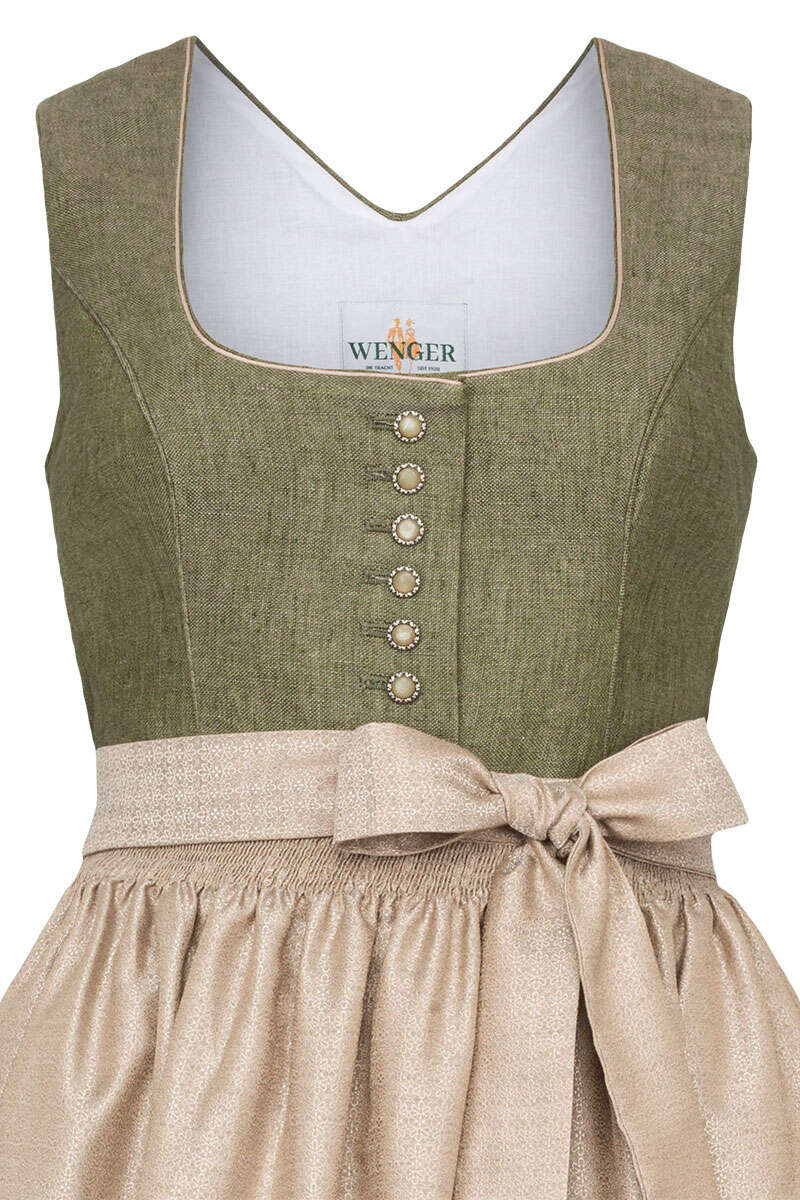 Leinendirndl grn beige Bild 2