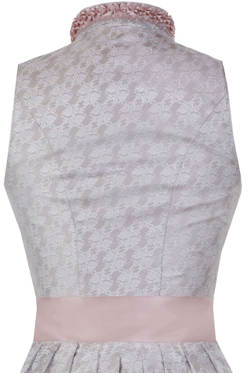 Midi-Dirndl mit Mieder-Schnrung stein/rosa Bild 2