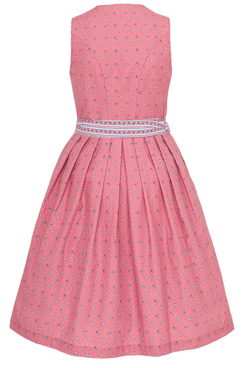 Wasch-Dirndl hochgeschlossen kurz rosa Bild 2