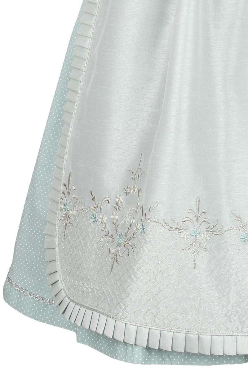 Dirndl kurz florales Muster taupe-mint Bild 2