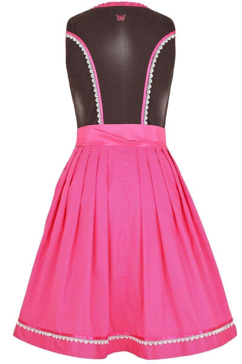 Dirndl kurz braun pink Bild 2