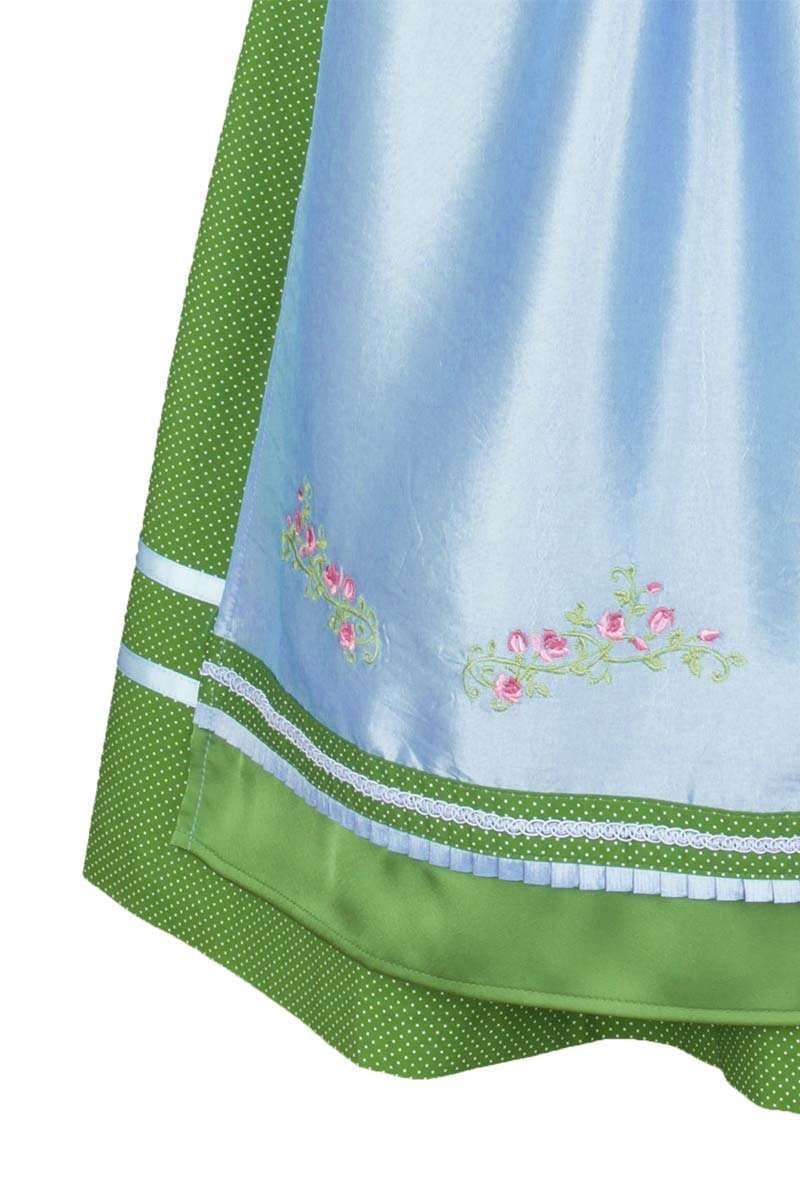 Dirndl mittel grn hellblau gepunktet Bild 2