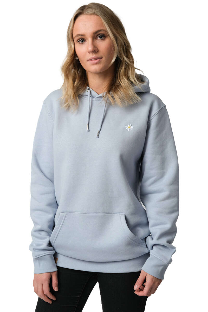 Kapuzen-Hoodie 'Edelwei' unisex hellbllau Bild 2