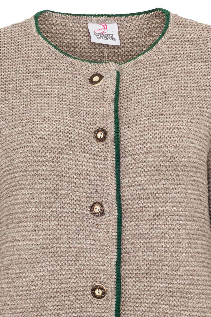 Damen Trachtenstrickjacke berber (beige) Bild 2