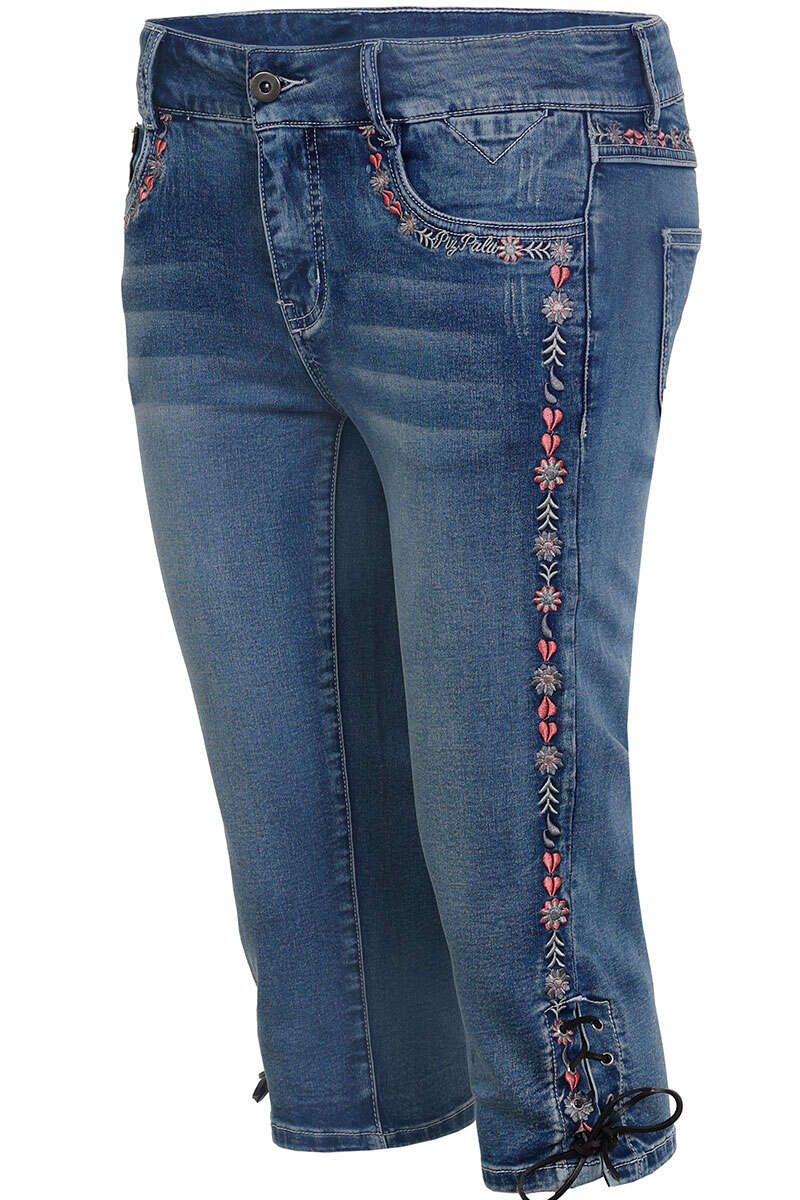 Damen Stretch-3/4-Jeans denim Bild 2