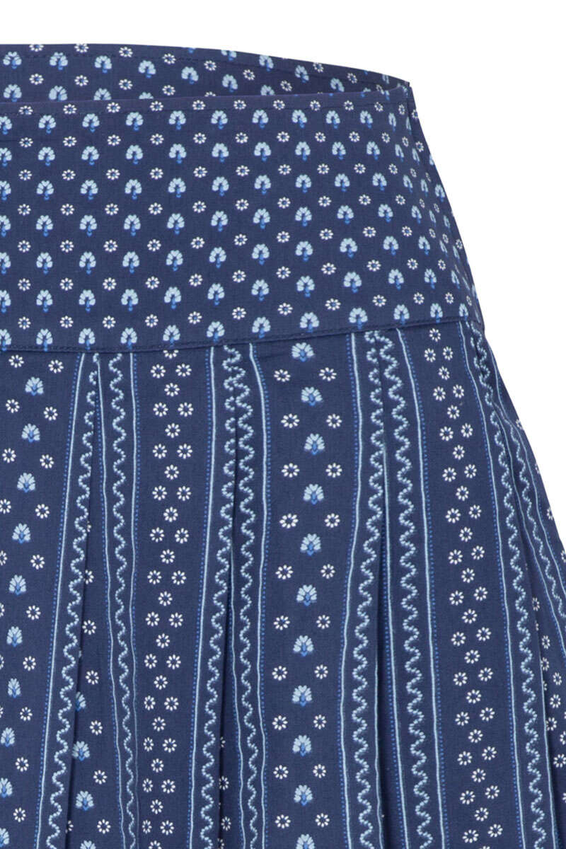 Damen Trachtenrock kurz dunkelblau Bild 2