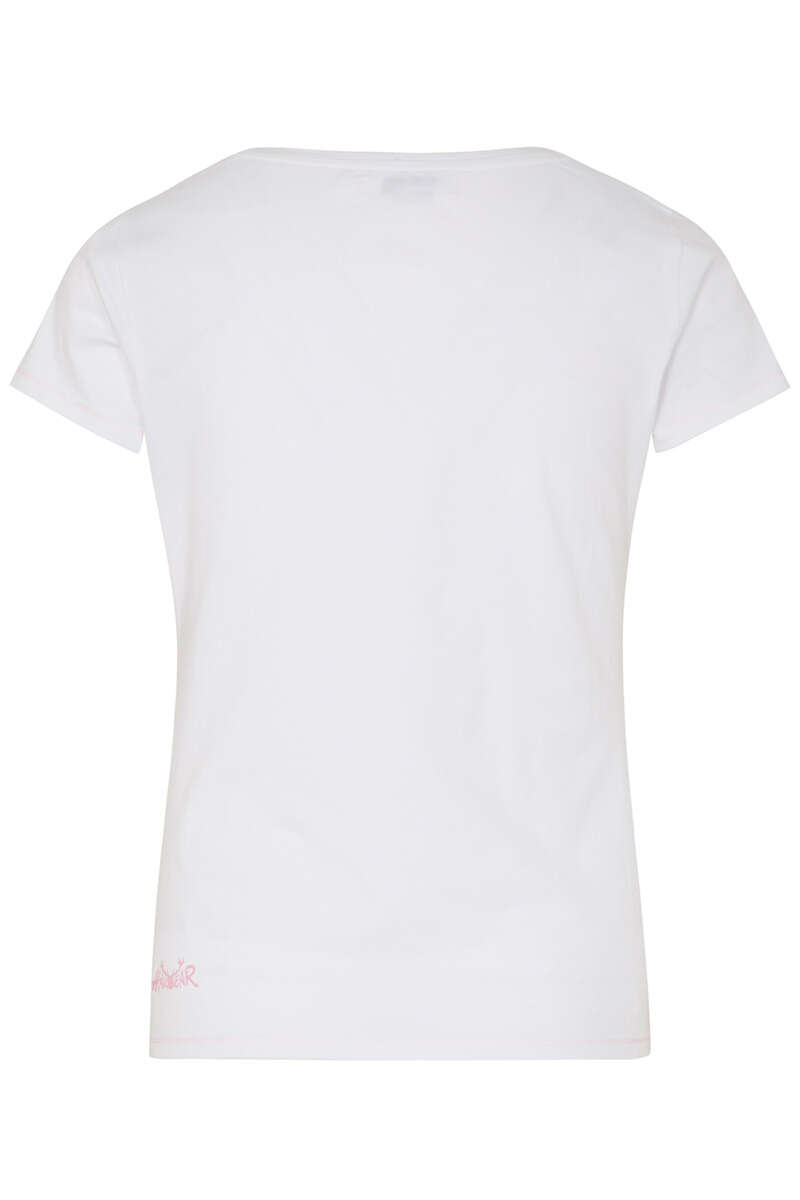 Damen T-Shirt 'Wiesenmadl' weiss Bild 2
