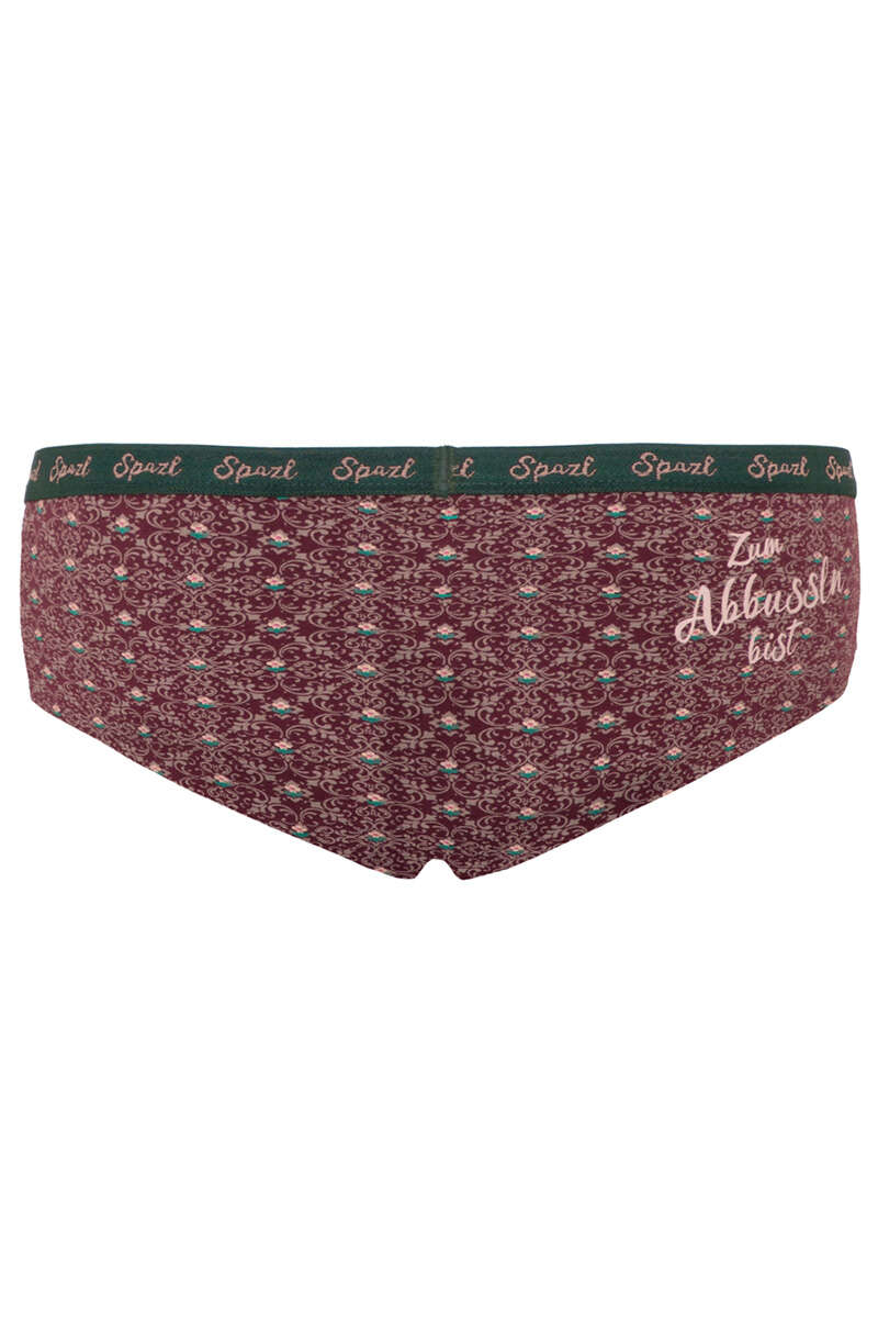 Damen-Slip Panty 'Spazl' weinrot Bild 2