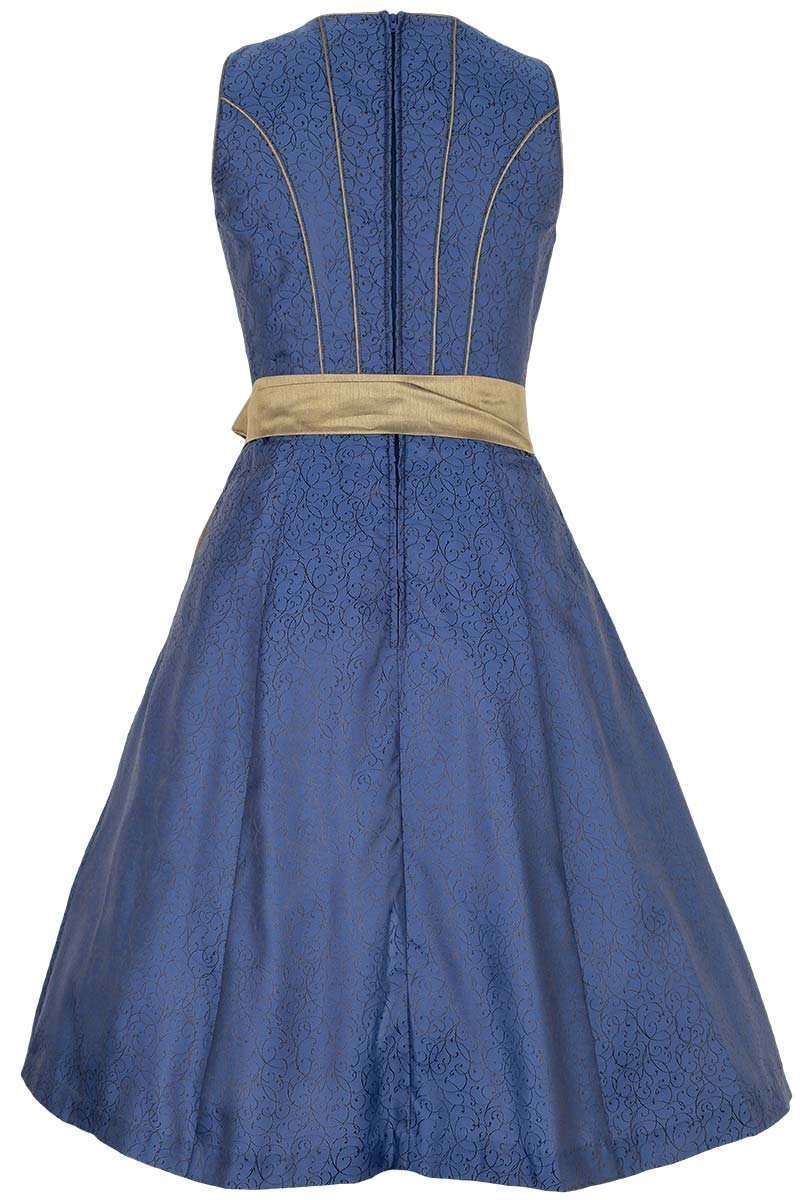 Dirndl kurz blau-gold Bild 2