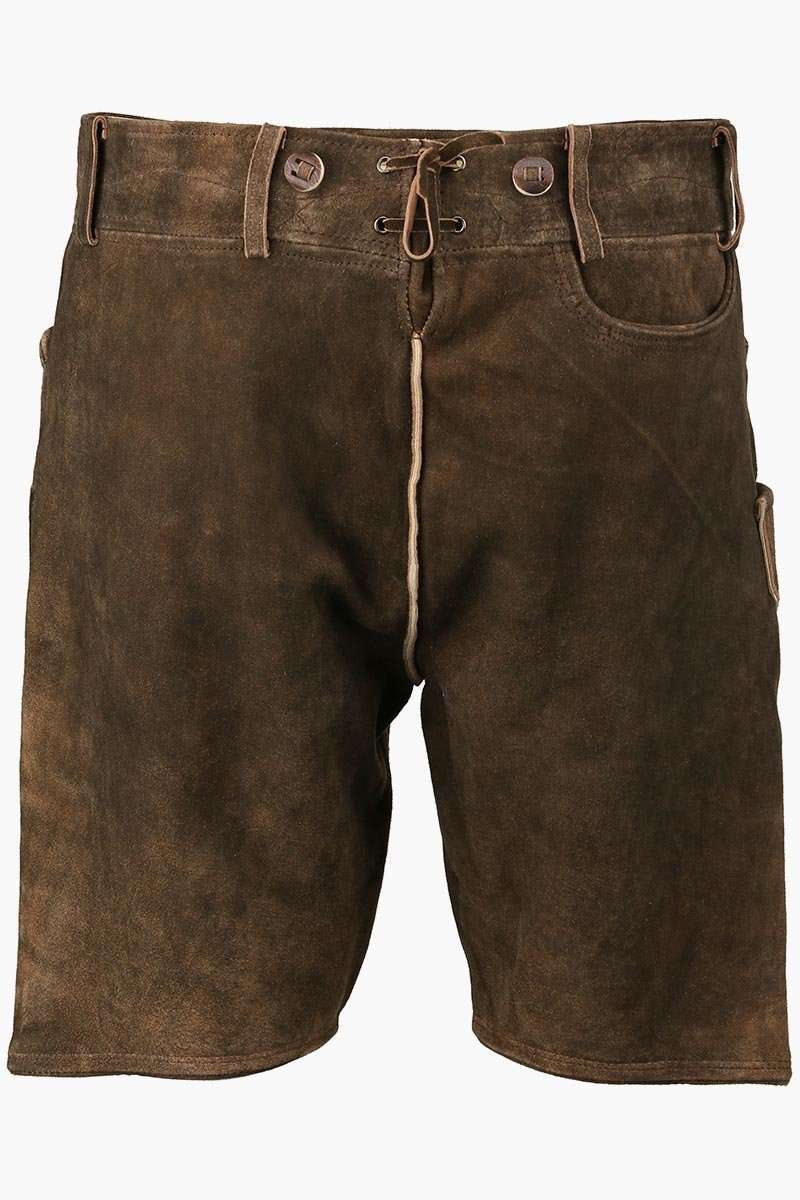 Kurze Lederhose mit Stegtrger rehbraun Bild 2