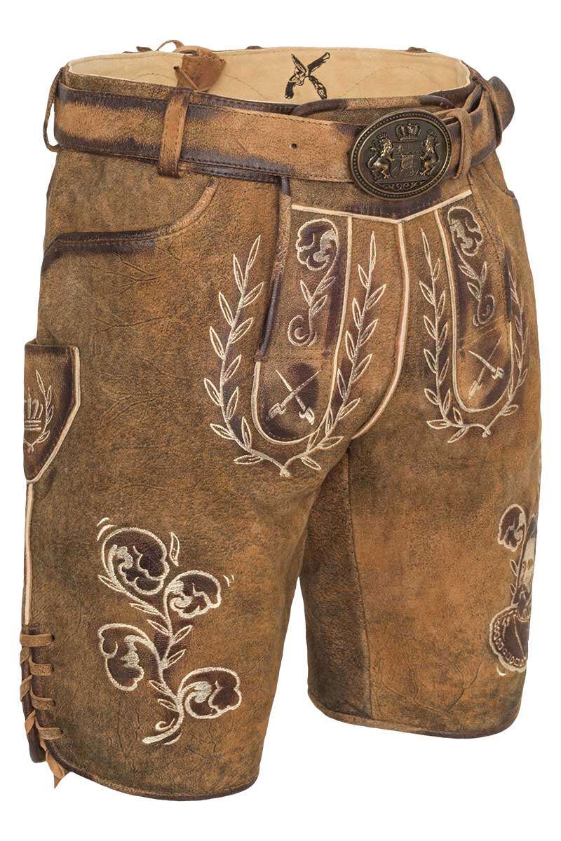 Herren Lederhose 'Knig Ludwig' braun Bild 2