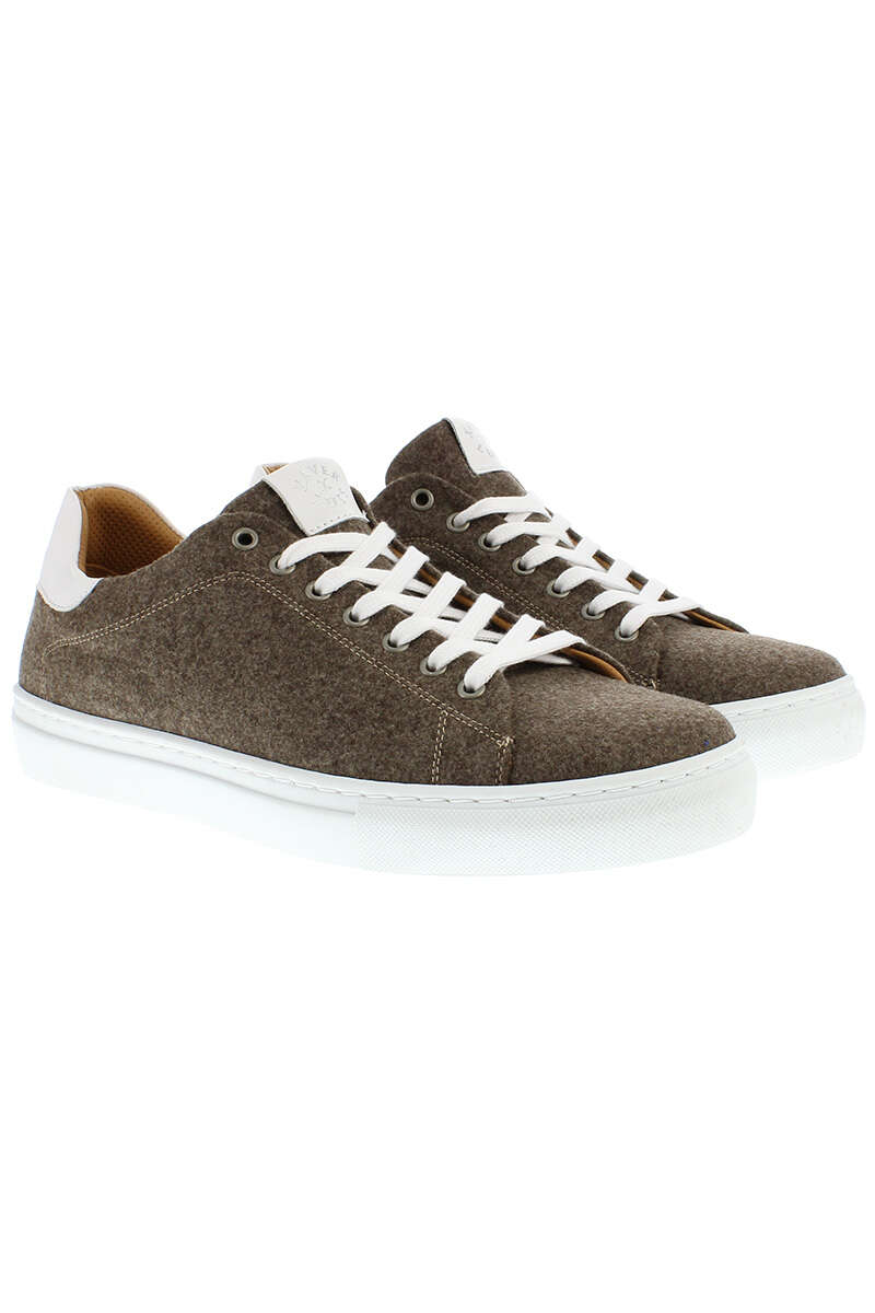 Herren Trachten-Sneaker aus Merino-Loden taupe