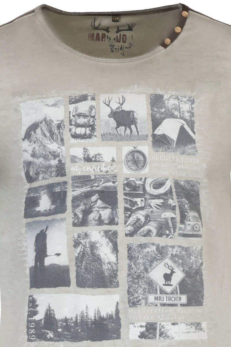 Herren T-Shirt 'Berglegende' schlamm Bild 2