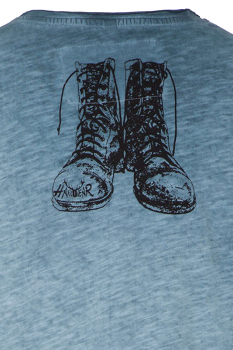 Herren T-Shirt 'OUTDOOR SURVIVAL' dunkelblau Bild 2