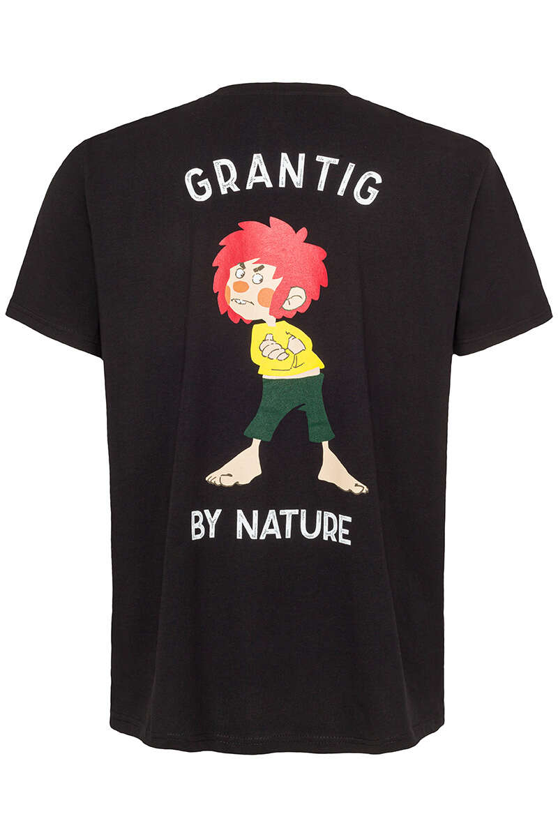 T-Shirt 'GRANTIG BY NATURE' Unisex schwarz Bild 2