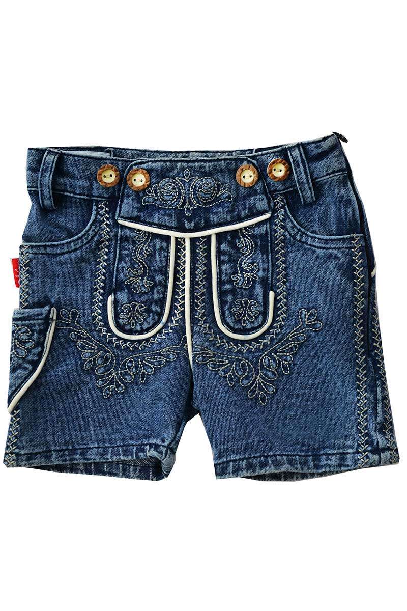 Baby Kinder Trachtenjeans Lederhosenoptik Bild 2