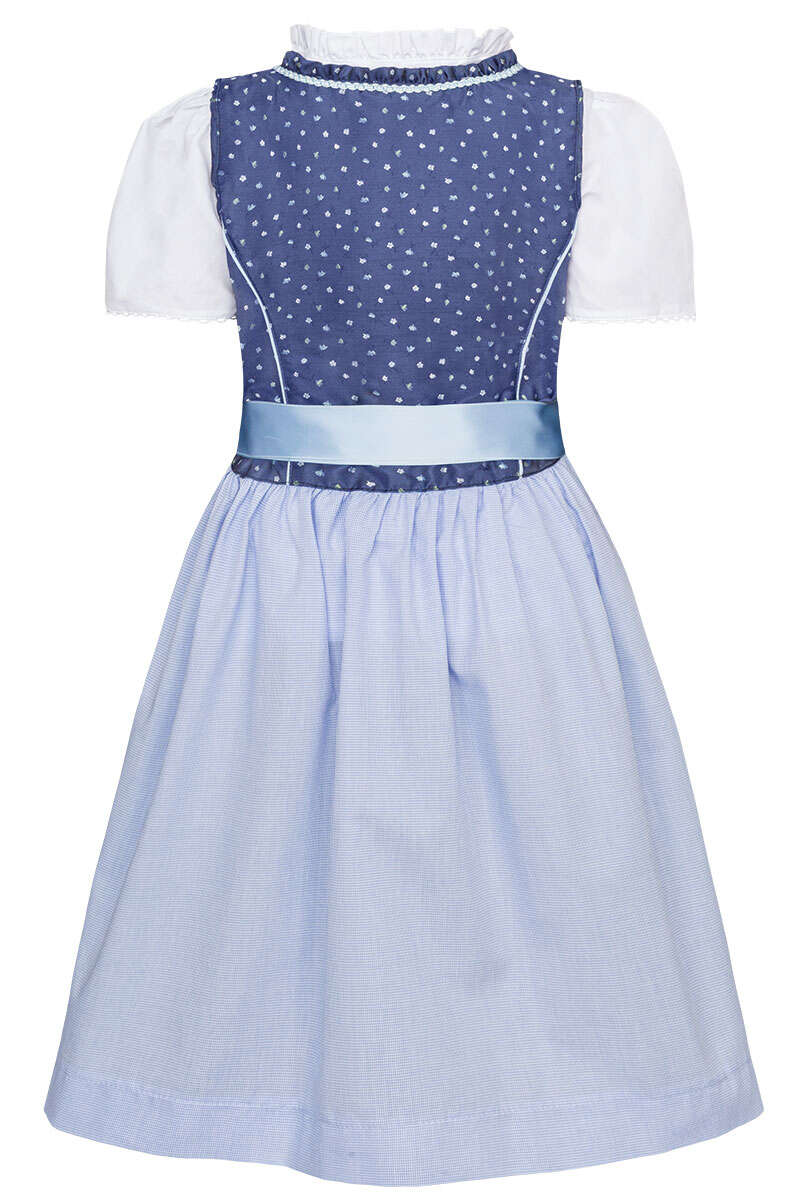 Kinderdirndl mit Bluse blau Bild 2