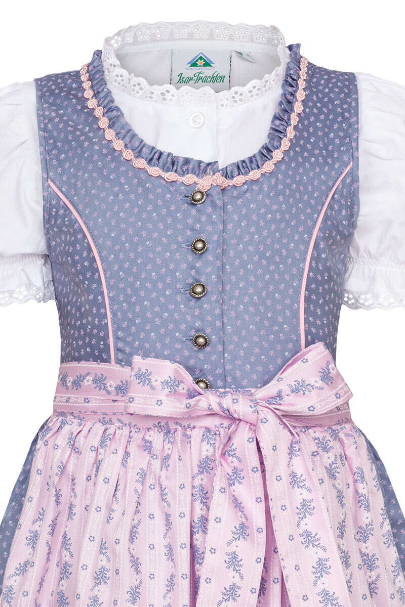 Kinderdirndl mit Bluse hellblau Bild 2