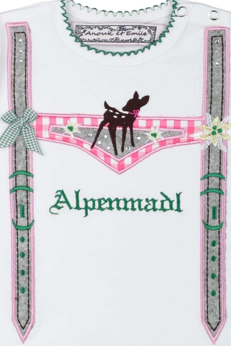 T-Shirt Lederhosenlook Alpenmadl Bild 2