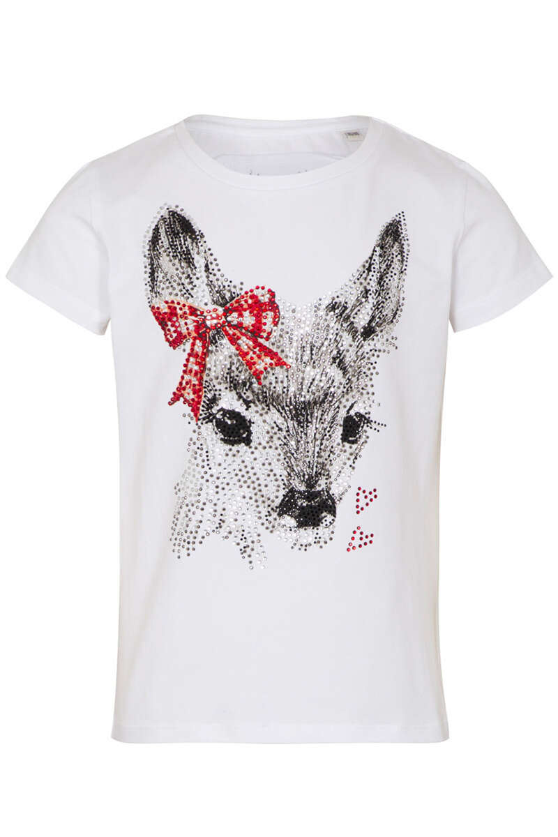 Kinder T-Shirt Bambi weiss