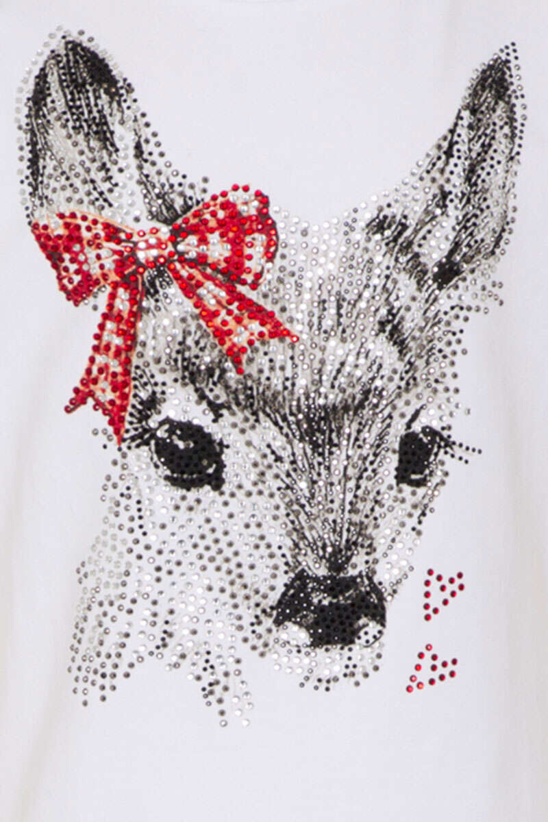 Kinder T-Shirt Bambi weiss Bild 2