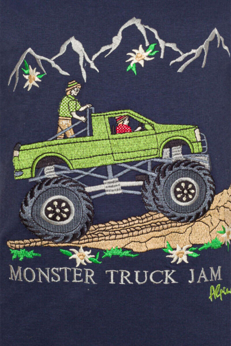 Kinder T-Shirt Offroad in den Bergen marine Bild 2