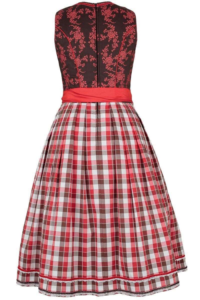 Dirndl mittel braun-rot Bild 2