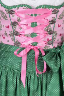 Dirndl kurz rosa-grn