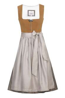 Midi-Dirndl taupe