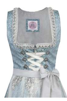 Mini-Dirndl Pailettenschrze sky hellblau