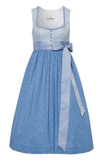 Umstandsdirndl geblmt hellblau