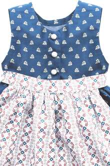 Baby-Dirndl mit Schrze blau