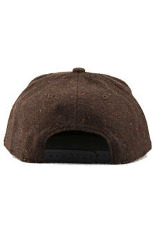 Snapback Cap Edelwei Flanell dunkelbraun