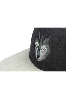 Snapback Cap WALDWOLF schwarz