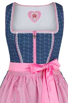 Dirndl Mini jeans pink