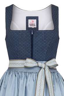 Midi Dirndl mit Reiverschluss marineblau