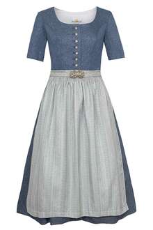 Midi-Dirndl mit kurzen rmeln Dirndlkleid marine