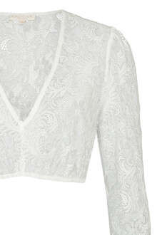 Dirndlbluse mit 3/4-rmeln ecru