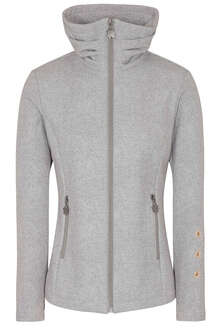 Alpine Damen Softshell-Jacke wasserabweisend hellgrau